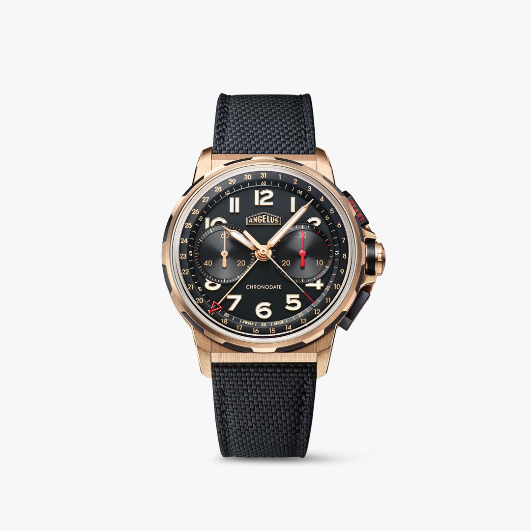 Chronodate Gold Black made by Angelus