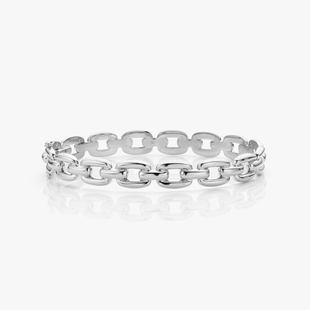 Whitegold link bracelet made by Atelier Wittmann