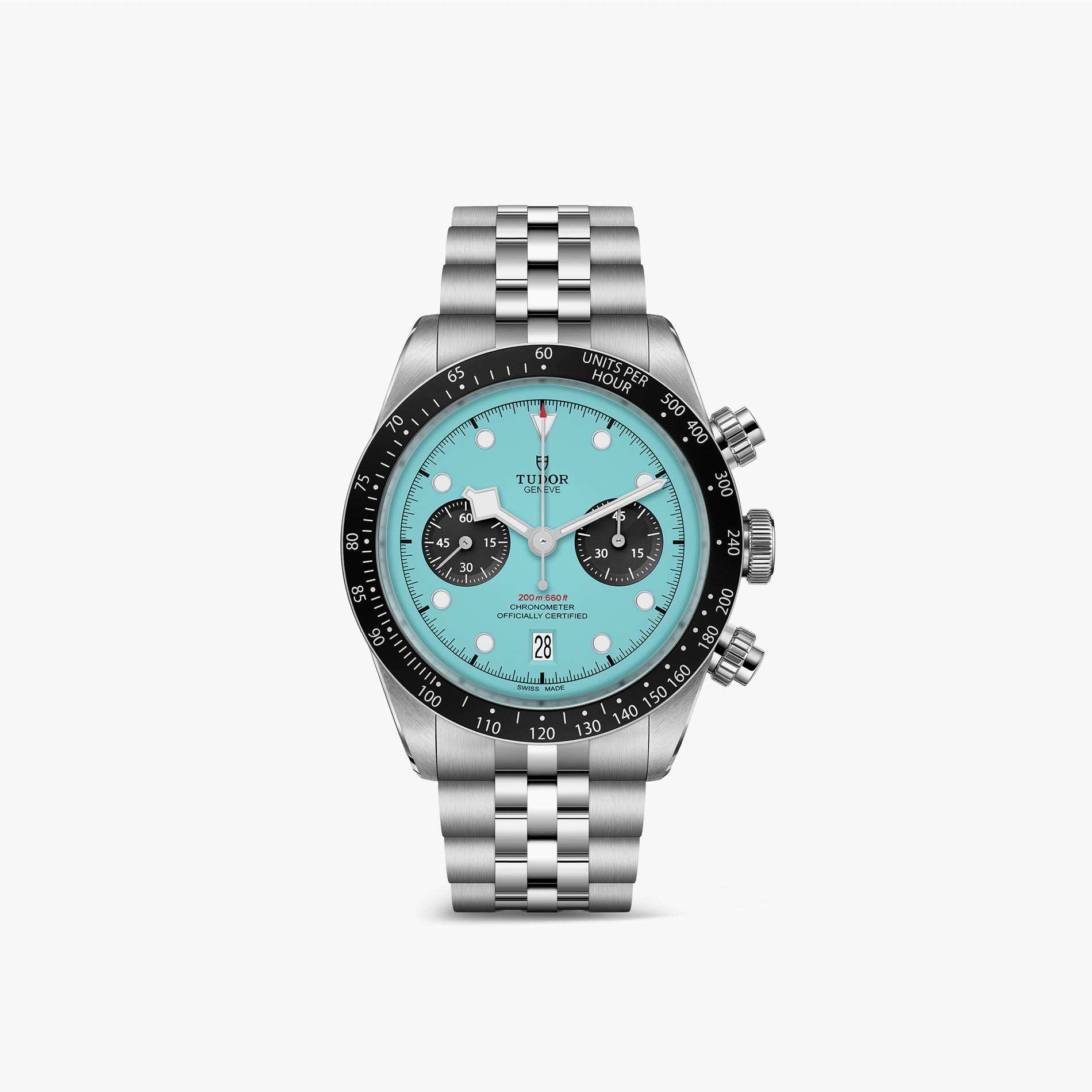 Black Bay Chrono "Flamingo Blue" made by Tudor